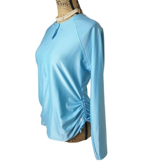 Free Country Women's Long Sleeve 1/2 Zip Soft Stretch Performance Shirt M NWOT - Picture 4 of 8
